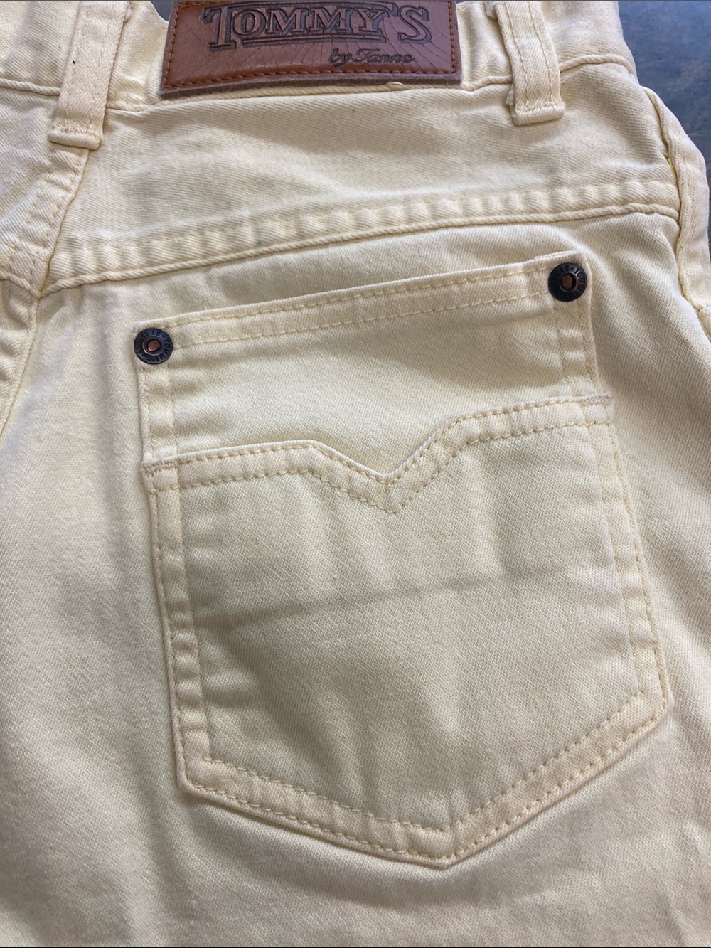 Vintage 70’s Tommy’s Yellow Denim Shorts - Picture 9 of 9